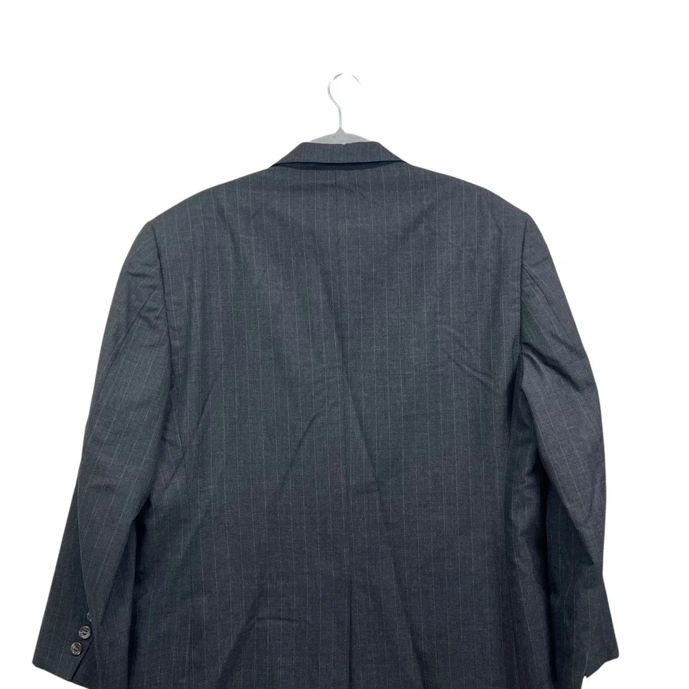 Brooks Brothers Mens Wool Pinstripe Blazer Suit 2 Button Vented Gray Size 42S